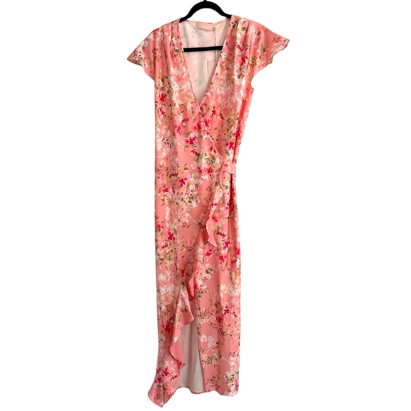 Sofia The Label Bloom Wrap Dress Pink Blossom Size 10 (Medium) NWT - Picture 4 of 8